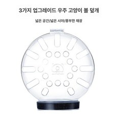 애견투명헬멧 충돌방지 노견 보호구 고양이 강아지, 1개, A 대형 원형 우주 머리 덮개