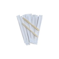 일회용 대나무 두발포크 개별포장 10cm, 1개, 100개입