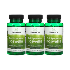 멀티구성스완슨 보스웰리아 풀스펙트럼 Boswellia 더블 스트렝스 아유르베다, 60정, 3개