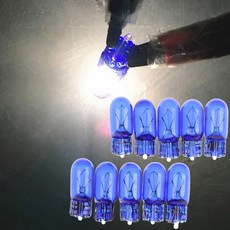 10x T10 168 W5W 5W 할로겐 화이트 글로브 크세논 사이드라이트 전면 헤드라이트 전구 12V, 01 onesize, 1개