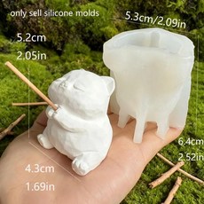 시멘트 콘크리트 향꽂이용 귀여운 유령 실리콘 몰드 할로윈 DIY 공예 장식 석고 수제, 색상: 1. mold