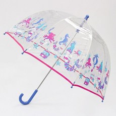 totes Toss傘 小美人魚 A236KM84 兒童傘 透明傘 兒童傘 透明長傘