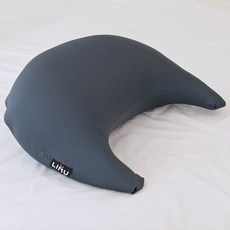 LINU 리누 반달 침대 쇼파 베개 뉴문쿠션, 딥네이비