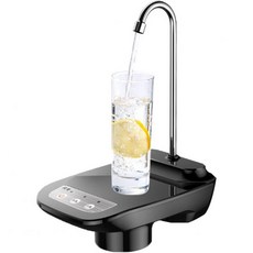 데스크탑 물병 디스펜서 5갤런 및 범용 병용 휴대용 전기 펌프 자동 식수 실내외 사용용 다기능 정수기 블랙, 데스크탑 물병 디스펜서 5갤런 및 범용 병용 휴대용 전