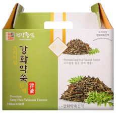 건강중심 국산 강화약쑥 즙 진액 사자발 쑥즙, 60개, 100ml