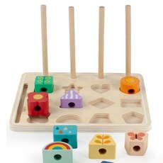 HM 아이 손에 딱 맞는 실꿰기교구 유아장난감