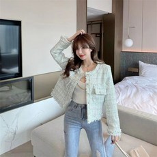 YAPOGI 노카라수술트위드자켓