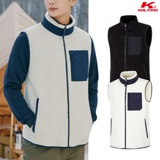 콜핑 남성 겨울 고기능 부클 폴리스 보온 등산 조끼 KSC076RV4M