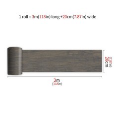 Funlife 防水裝飾貼 復古木紋牆壁地板貼, 79復古木紋20*300cm*現貨