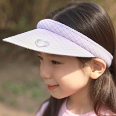 WINGHOUSE 女童款獨角獸格紋遮陽帽 W H 0 6 4 3