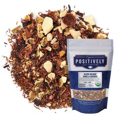 Organic Positively Tea COMPANY 컴퍼니 Decaf 잉글리시 브렉퍼스트 홍차 티백 20개 137546, Blood Orange Vanilla, 45g