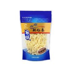 戀戀蚵仔寮 白魷魚絲 Q彈鮮甜 無添加安心零食 在地風味伴手禮, 120g, 1包