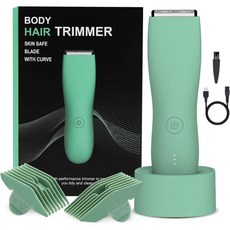 MiRUSI 바디트리머 제모면도기 가정용 남녀 공용 퍼빅 헤어 트리머 가슴용 전동 면도기 다리 및 비키니용 방수 습식/건식 면도기USB 충전 도크 남자/여자 친구에게 이상적인, MiRUSI 바디트리머 제모면도기 가정용 남녀 공용 퍼