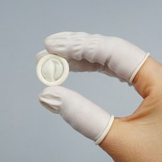 一次性乳膠手指套 美甲美睫紋繡專用 防護指套 美容工具, 1個