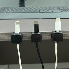 위블리 자석 케이블 홀더 블랙 3P, 본상품선택, 1개