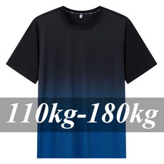 남자 빅사이즈 티셔츠 기능성반팔티 퀵드라이 4XL 5XL 6XL 7XL 그라데이션 반팔 여름