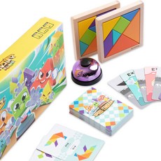 스피드칠교 칠교놀이 도형 퍼즐 보드게임 탱그램 판, 스피드칠교게임, 1개