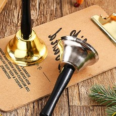 코바마켓 인테리어소품 클래퍼 핸드벨 징글벨, 65mm 금색