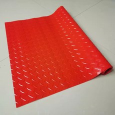 바닥매트 고무매트 미끄럼방지 작업장 창고, 길이 1미터, 1m 1m폭 빨강
