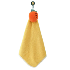 珊瑚絨擦手巾 - 強力吸水、快速擦乾, 1個, 蘿蔔