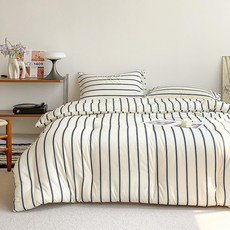 오텔르 어반 스트라이프 고밀도 바이오워싱 사계절 이불