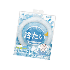 天天GO冰涼頸圈 降溫冰圈 頸部降溫圈 涼感圈 降溫神器 冰涼圈 降溫 消暑 冰圈, 28度C以下凝固【冰川白】, 1個