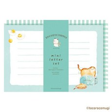 莫莫日貨 2025 古川紙工 x TOCOROCOMUGI 聯名限定款 美濃和紙迷你信封信紙組 (全4款) - 日本製精緻和風信紙套裝, 1個, 04.早安貓咪 LT705