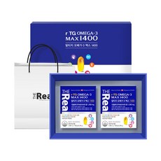 더리얼 저온초임계 알티지오메가3 맥스1400mg 2개선물세트 쇼핑백증정, 1개