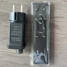 에너지 절약 전구 스트링 나사 노란색 온도 캠프, 1개, 3. 유럽 표준 24V 저전압 리모컨 어댑터 (광범위