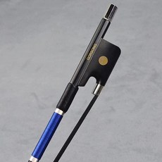 독특한 탄소 섬유 첼로 리본 블루 크리스탈 풀 사이즈 4/4 표준 무게 피들 보우 에보니 개구리 몽골 말털