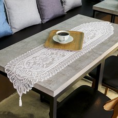 서락 프렌치 레이스 테이블 러너(33x137cm) (아이보리) 레이스러너