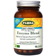 FLORA 酵素混合素食膠囊, 90顆, 1罐