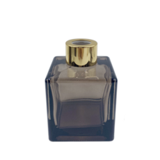 브라운 스퀘어 디퓨저용기 디퓨저 만들기 재료, 1개, 140ml, 실버캡