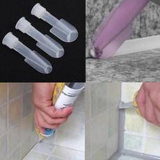 실리콘 마감작업 코킹 헤라노즐 3개 실리콘작업 주방 깔끔 실리콘헤라, 중