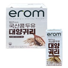 이롬 황성주 국산콩 대양 귀리 두유, 190ml, 16개