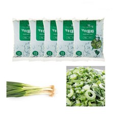냉동대파 업소용 파기름 볶음용, 1kg, 5개