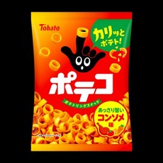 일본 토하토 TOHATO 감자스낵 포테코 일본 포테이토 깔끔한 소금맛 70g, D. 닭다리와 야생 야채 맑은 육수 맛 63g