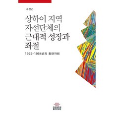 上海地區慈善團體的近代成長與挫折：1922-1954年的紅卍字會, 柳長根 著, 高麗大學出版文化院