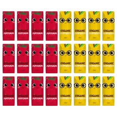 오가닉유기농 쁘니지니125ml 각12개씩 (총24팩), 125ml, 1세트