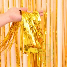 누에룸 샤이니파티커튼 골드 파티벽장식