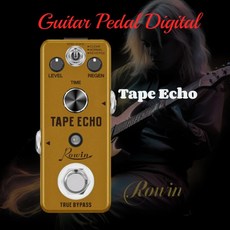 Rowin 스토어 페달 지연 테이프 에코 디지털 44.1K 트루 플로팅 포인트 DSP 100ms-0.6s 시간