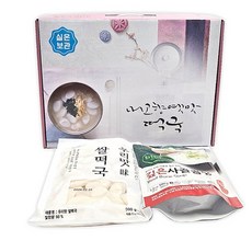 사골떡국 선물세트 떡국떡 500g 사골곰탕 500g 1세트, 일반미 떡국세트