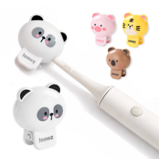 여행용 휴대용 칫솔 보호 커버 동물 캡 위생 케이스, 1개, 판다