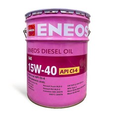 ENEOS 柴油引擎潤滑油 API CI-4, 15w40, 1個, 20L