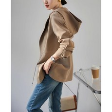 ifmo. 連帽風衣，抽繩收腰設計短款外套