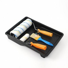페인팅 도구 4P세트 블루 납작붓 현관문 DIY용
