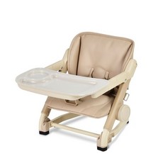 Unilove Feed Me 攜帶式寶寶餐椅, 椅身+椅墊（皮革墊-奶茶色）