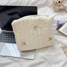 Sonakka 可愛刺繡化妝包 韓國風大容量隨身收納包