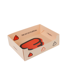 台灣現貨 隔日到貨 一次性貓砂盆 拋棄式貓砂盆 外出貓砂盆 折疊貓砂盆 攜帶貓砂盆 摺疊貓砂盆, 1個, 今天噗了嗎