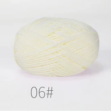 5개 혼합 색상 얀 밀크 코튼 얀 세트 핸드메이드 DIY 공예 스웨터 스카프 뜨개질용, 57 B06-5PCS